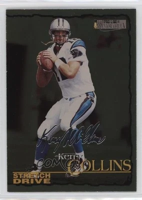 1996 Pro Line II Memorabilia Stretch Drive Silver Foil Signature Kerry Collins - Image 1 of 2