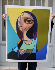 Belin - Miguel Ángel Belinchón - Mona Lisa - Signiert - Streetart - neocubism - Bild 1 von 4