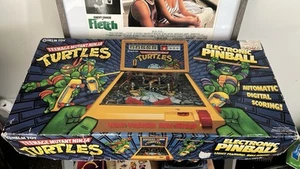 Rare, VTG 1990 Mirage Studios Tmnt Pinball With Original box. Working Light!! - Picture 1 of 9