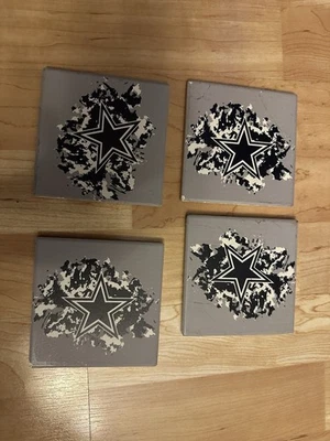 Dallas Cowboys Slate Square Coaster Set, 4-Pack - Image 1 of 4