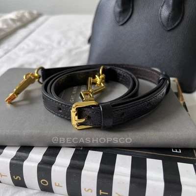 Genuine Leather Black Crossbody Shoulder Strap Replacement For Gucci Bag - Image 1 of 4