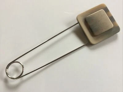 Italienische Designspange Schmuckschliesse Spange Tuchspange Anstecker Schmuck🎀 - Bild 1 von 3