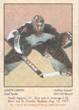 2002-03 Parkhurst Retro Hockey Mini #119 Martin Biron