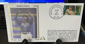 2021 Wander Franco Gateway Stamp Cachet “MINT” FDC “MAJOR LEAGUE DEBUT” ROOKIE - Picture 1 of 1