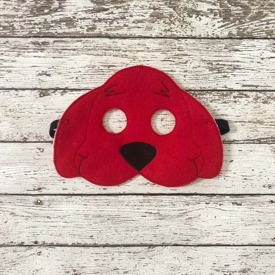 Big Red Dog Mask Clifford Felt Mask - Image 1 of 2