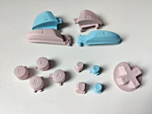 Custom Pink Sky Blue Buttons for Nintendo Switch Pro Controller - Picture 1 of 2