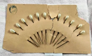 Old Pins1) Pearl head 11NO 2) The Dauntless Brass 300 leaf 3) Large pin 5cm leaf - Picture 1 of 18