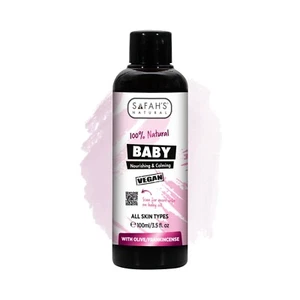 Safah 100 % natürliches BABYÖL - 100ML NAHRHAFT & BERUHIGEND mit Oliven & Weihrauch - Bild 1 von 1