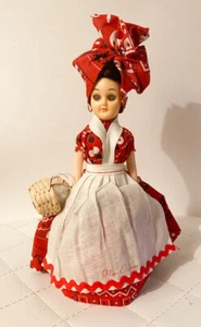 Vintage New Orleans Souvenir Doll Creole Lady 1970’s 9.5” Original Collectible - Bild 1 von 6