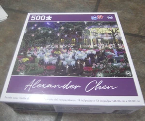 TAVERN ON THE GREEN DINING ~ 500 PC. PUZZLE FROM SURE LOX  ~  ART BY CHEN ~ NEW - Picture 1 of 3