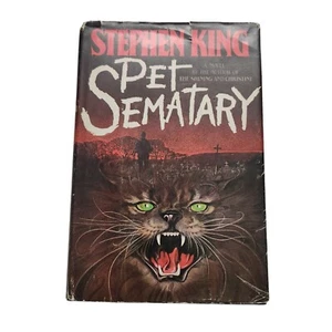 Pet Sematary Stephen King Doubleday Book Club 1983 Hard Cover Dust Jacket - Picture 1 of 10
