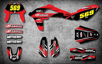 Husqvarna TE 250 - 310 modelos 2011 2012 2013 2014 kit de pegatinas estilo excavadora calcomanía Foto 1 de 4