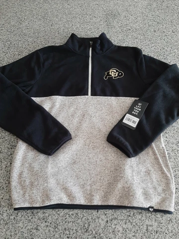NCAA Colorado Buffaloes  ‘47 Brand Classic 1/4 Zip Fleece Jacket Size Medium NWT Cover