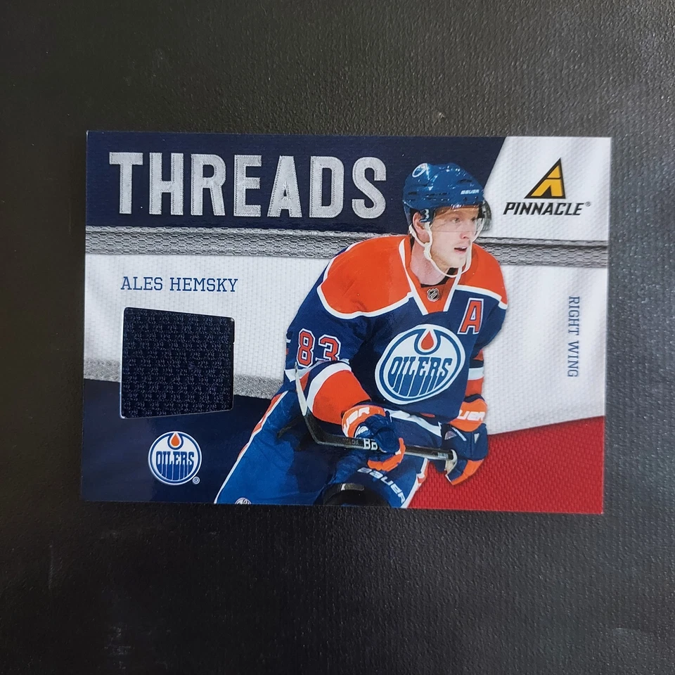 2011-12 Pinnacle Threads Ales Hemsky Jersey - Image 1 of 2