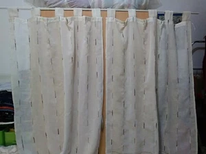 Juego 2 Cortinas Cocina. Con trebillas. Usadas, en perfecto estado - Imagen 1 de 3