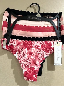 MARILYN MONROE Small 7 Pk Thongs Briefs Panties Black,Nude,Floral,Pink NWT - Picture 1 of 9