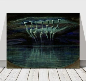 MIKALOJUS CIURLIONIS - Lightning Over Water - CANVAS PRINT POSTER - 24x18" - Picture 1 of 1