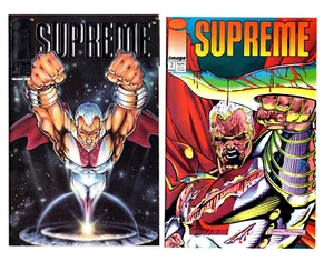 SUPREME #1-4 NM+ 4 IMAGE COMICS LOT 1992 1st PRINTS BRIAN MURRAY ROB LIEFELD - Picture 1 of 2