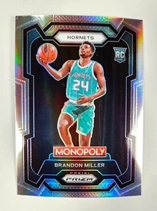 2023 PANINI PRIZM MONOPOLY BRANDON MILLER RIFRATTORE ROOKIE CARD 15 - Foto 1 di 2