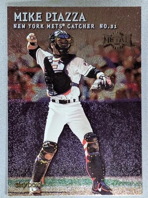 2000 Skybox Metal - Mike Piazza #77 Mets - Image 1 of 2
