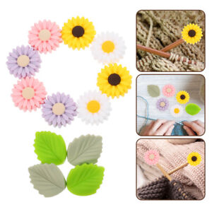  12 Pcs Knitting Supplies Accessories Needlework Rose Quartz