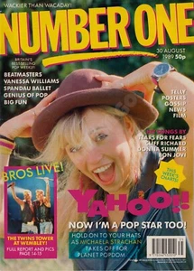 NUMBER ONE MAGAZINE MICHAELA STRACHAN BROS LIVE AT WEMBLEY BROOKSIDE AUGUST 1989 - Picture 1 of 2