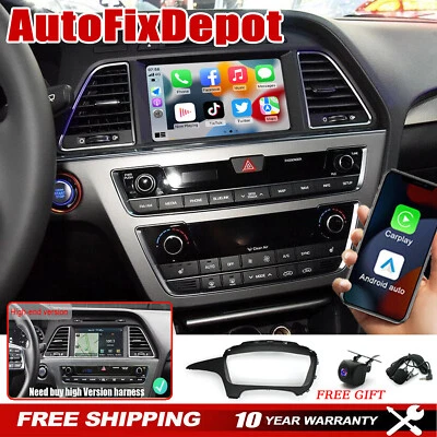 9" Car Android 13.0 Stereo Radio Navi GPS Carplay DSP For Hyundai Sonata 2015-17 - Image 1 of 4