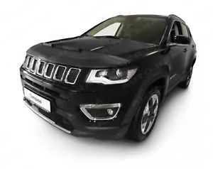 CAR HOOD BONNET BRA fit Jeep COMPASS since 2016 NOSE FRONT END MASK TUNING - Imagen 1 de 3