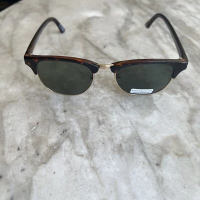 Gafas de sol Tommy Hilfiger "Bryan" MP OU107 cuadradas Club marrón lente verde tortuga Foto 1 de 4