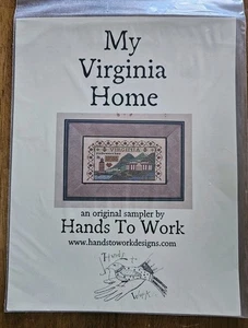 My West Virginia Home Hands To Work Thread Chart Pattern ONLY Cross Stitch - Picture 1 of 4