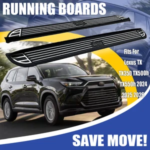 2Pcs for Lexus TX TX350 TX500h TX550h 2024 2025 2026 Side Steps Running Board - Picture 1 of 15