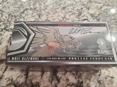 MATCO TOOLS 1/24  WHIT BAZEMORE  BLACK 2001 PONTIAC FUNNY CAR  1 Of 3500 - Image 1 of 4