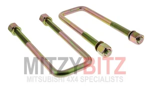 Rear Leaf Spring U Bolts X2 for Mitsubishi L200 KL3T Series 5 2.5D - Picture 1 of 6