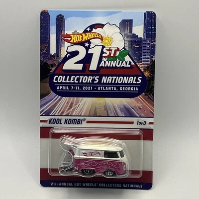 Hot Wheels 21ª Convención Nacional 2021 Rosa y Blanco Kool Kombi 3297/5500  Foto 1 de 4