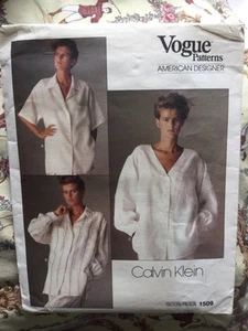 Vogue pattern Calvin Klein shirt womens 14 - Picture 1 of 2