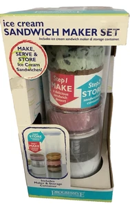 Ice Cream Sandwich Maker / Storage Container Frozen Treat Cookie Cutter - Picture 1 of 7