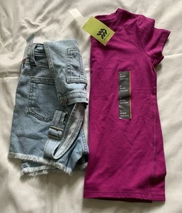 Girls Cat & Jack Shortall And All Motion T Shirt- Short Sleeve Size S/6x6 NWT - Picture 1 of 12