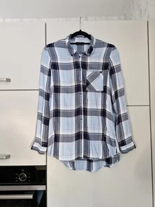 Yessica by C&A Damen Bluse Hemd Blau Kariert Frühling/Sommer Mode Fashion Gr. 36 - Bild 1 von 12