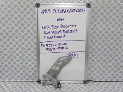 Soporte de montaje de pie trasero izquierdo Suzuki GSXR1000 2013 OEM 43521-47H10 Foto 1 de 4