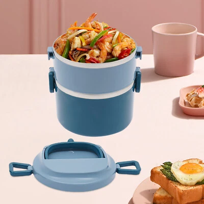 Stainless Steel Lunch Box Portable Food Container Lunch Box Food Container Blue NEW - Image 1 of 4