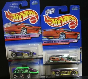 4 NEW HOT WHEELS TECHNO BITS SERIES SET 1-4 689 670 671 672 RADAR SHADOW JET - Picture 1 of 7