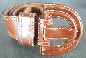 Damen Gürtel in braun aus Leder mit Lederschnalle ca. 103 cm - Bild 1 von 5