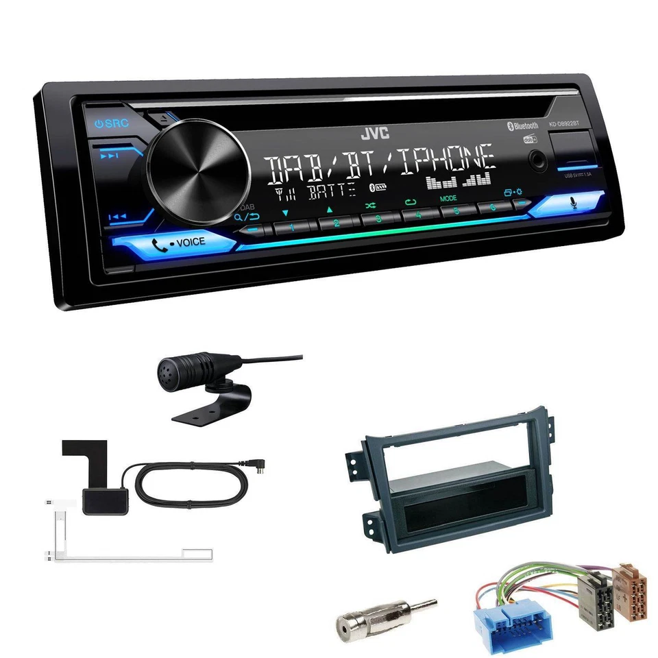 JVC KD-DB922BT Autoradio DAB+ Bluetooth für Suzuki Splash 2008-2014 - Bild 1 von 4