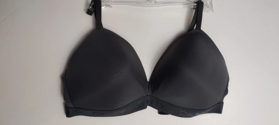 SUJETADOR INALÁMBRICO DKNY 36B GRIS LIGERAMENTE FORRADO NUEVO Foto 1 de 4