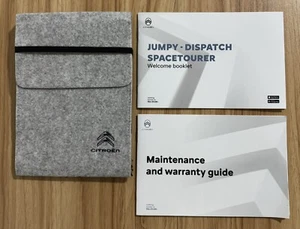 CITROEN JUMPY-DISPATCH SPACETOURER WELCOME BOOKLET WITH WALLET 2020-2024 GENUINE - Picture 1 of 2