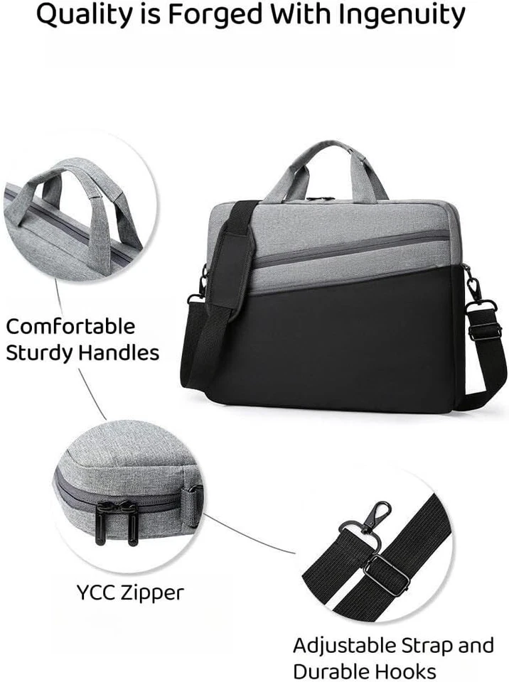  15-16 Inch Laptop Sleeve for Women and Men. MacBook Pro 16 Inch Case Cover Grey - Image 1 of 4