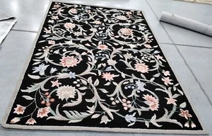 BLACK 6' X 9' Hole in Rug, Reduced Price 1172749086 HK248B-6 - Picture 1 of 4