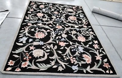 BLACK 6' X 9' Hole in Rug, Reduced Price 1172749086 HK248B-6 - Image 1 of 4
