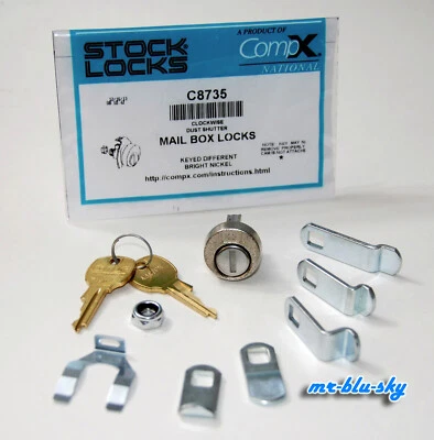 CompX NATIONAL C8735, Pin Tumbler Mail Box Lock w/ 5 Cams - Image 1 of 4