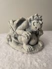 Vintage Unique Gargoyle Candle Holder Made Of Resin Approx 4x6”.